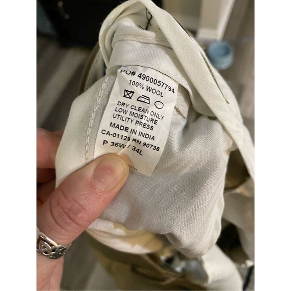 Lauren Ralph Lauren Total Comfort Trouser Tan Pants Mens Size 36 X 34, MP $180 - Picture 8 of 11